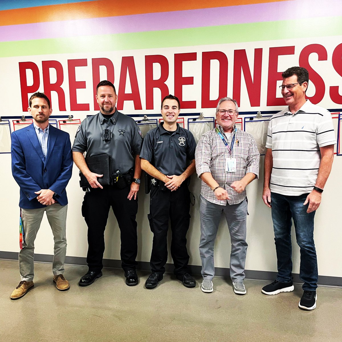 LincolnCharter's tweet photo. We are thankful for our partnership with the Lincoln County Sheriff’s Department - on campus today to discuss security.

#lcscommunity https://t.co/21004GvF6e