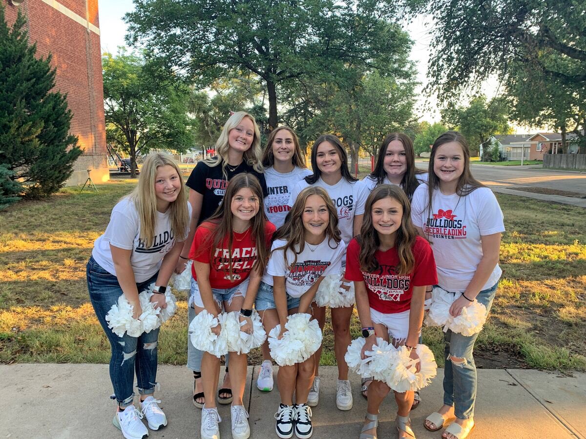 Quinter High School on Twitter "The Quinter High School Cheer Squad