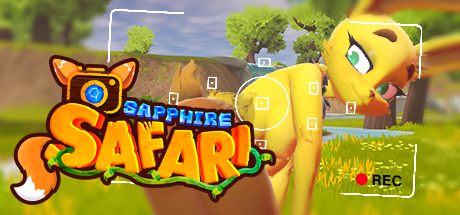 kinkyfridays's tweet photo. New keyart for Sapphire Safari on Steam kinda slaps, whatcha think? https://t.co/YOQYzAL8IK