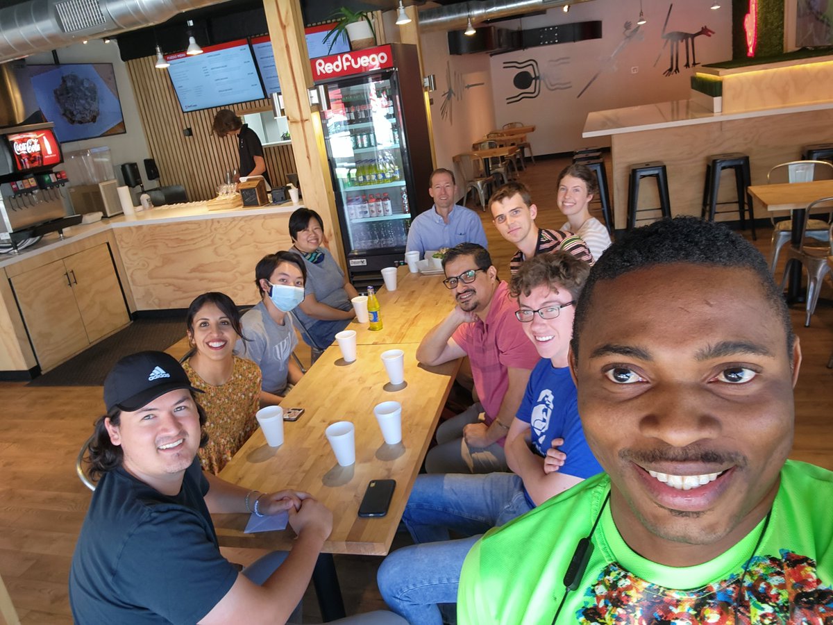 CastleLabBYU's tweet photo. Lunch to say goodbye to Tanner and Jaden. It has been a great experience having them at the @CastleLabBYU . Thank you for your contributions, work and enthusiasm. Success in your new projects! https://t.co/8uu4K7peKr