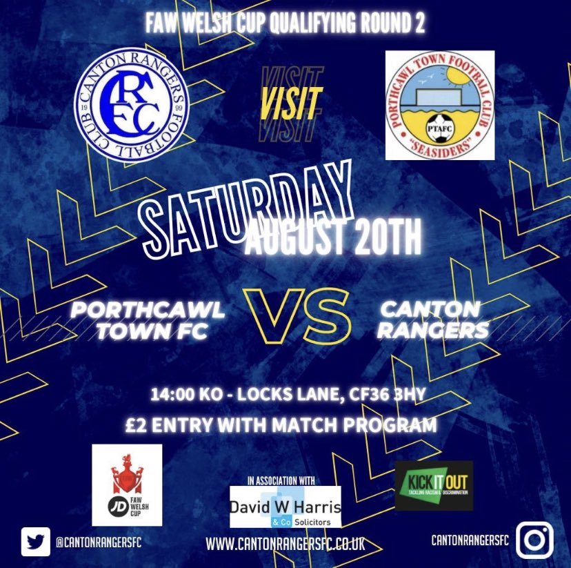 CantonRangersFC's tweet photo. We are really looking forward to our trip to the seaside! Hear good things about @PorthcawlTownFC - will be our first ever competitive game against each other! 

Come along and see if we can progress .. 

@DWHarrisSols https://t.co/aUcRqslFZb