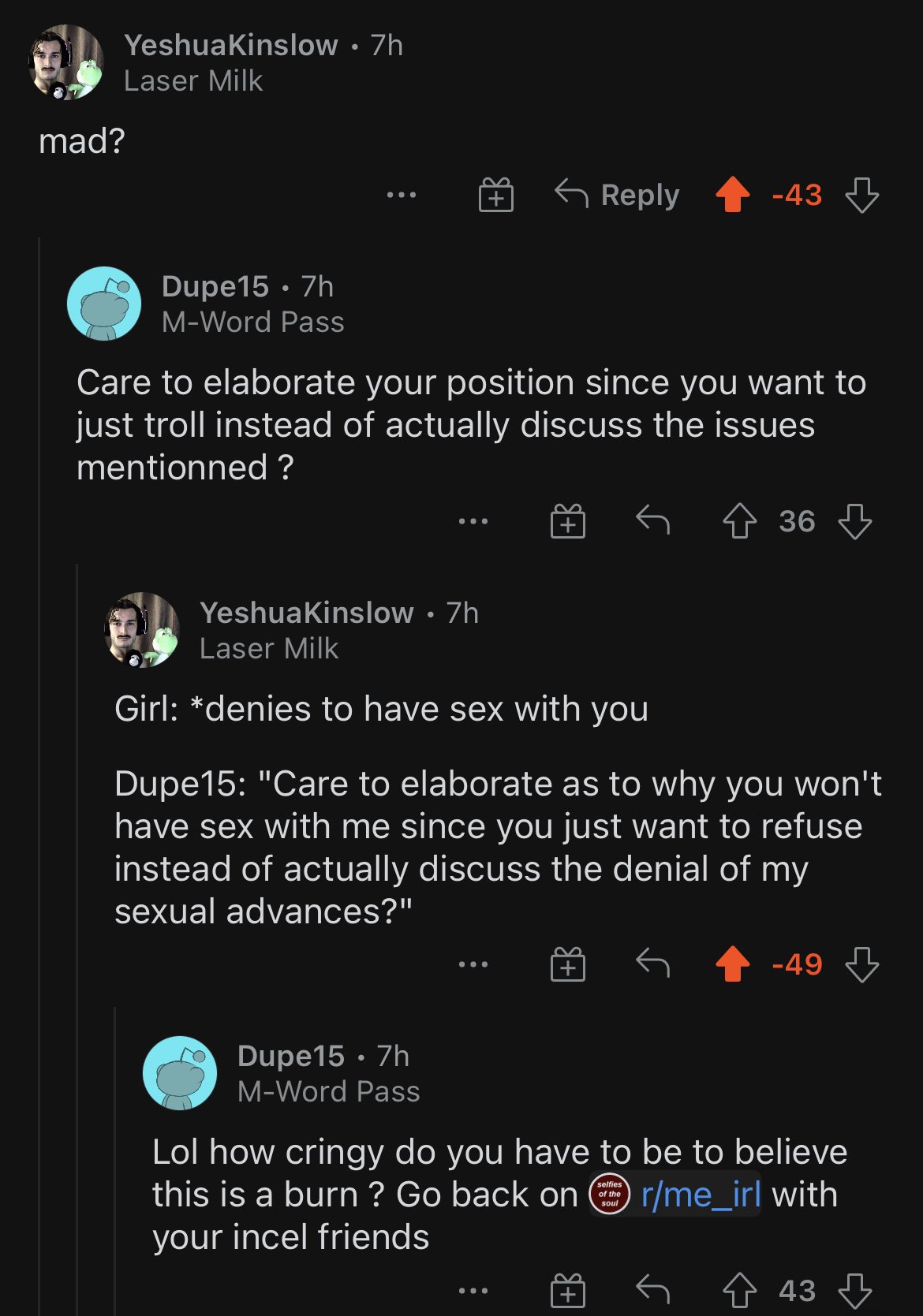 EFAP Posting Their L’s on Twitter "The EFAP Reddit back at it with another…questionable thread