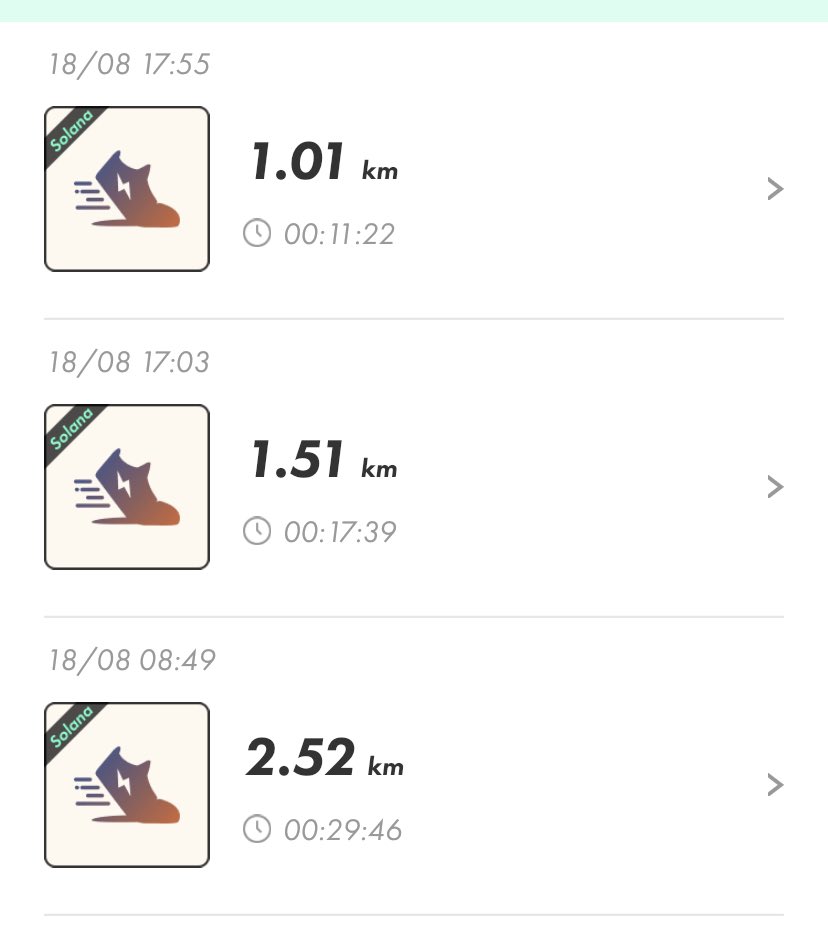 APBerry8's tweet image. Day 4: walked over 5km on #stepn while traveling. Total completed today: 9.4km.
@Stepnofficial @STEPN_Su #makeyourstepscount #STEPN10DayChallenge