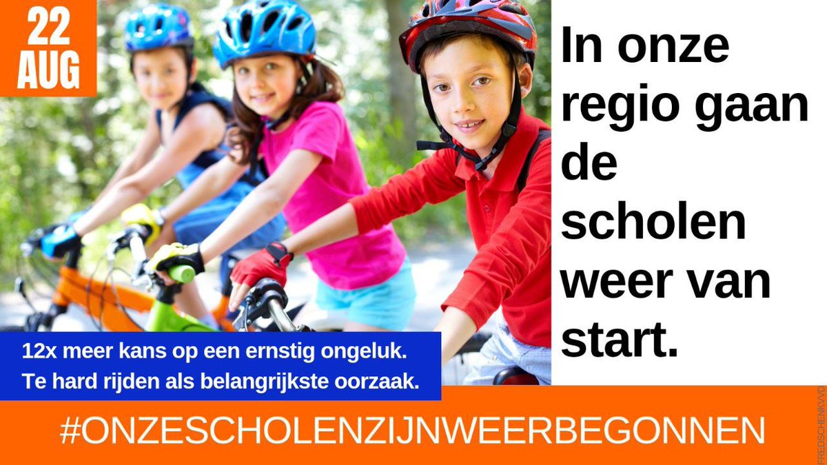 Onze scholen zijn weer begonnen! Ook in Bunnik, Odijk en Werkhoven hangen de spandoeken weer in de straten. Let jij ook extra op je snelheid?

#onzescholenzijnweerbegonnen