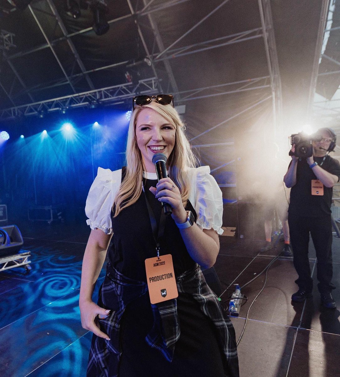 Peteskii's tweet photo. More from the @BrewDog AGM! #PunkAGM2022 #StageHost with @RadioLoz….! Thanks @sambrill for the cool shots 📷 https://t.co/4ydaziA0Ol