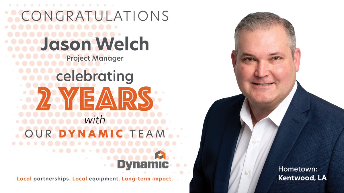 dynamic_grp's tweet photo. Help us wish #projectmanager Jason Welch happy second anniversary at Dynamic! Jason has 20+ years' exp. in residential/commercial #construction &amp; #disasterrecovery. He goes the extra mile to ensure success &amp; exceed clients' expectations. #dedication #teamwork #dynamicdifference https://t.co/pRC0vZjJoO