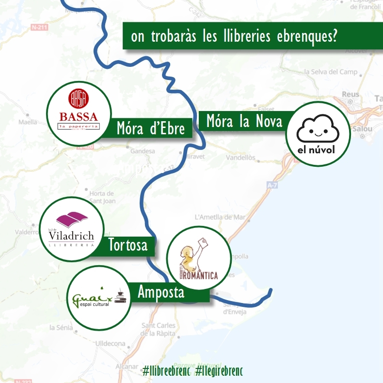 Llibresebrencs's tweet photo. Mentre no estem a @LaSetmana aquí ens trobaràs
👉Tortosa @la2deViladrich 
👉Amposta @EspaiGuaix + @LaRomanticaLL
👉Móra d'Ebre @bassa1903 
👉Móra la Nova #ElNúvol
I tu, llegeixes ebrenc?
#llegirebrenc #APROPTEU
@Llibreterscat @editorscat
@firalitterarum  @libelistabooks 
@lletres https://t.co/FEVazv2lGt