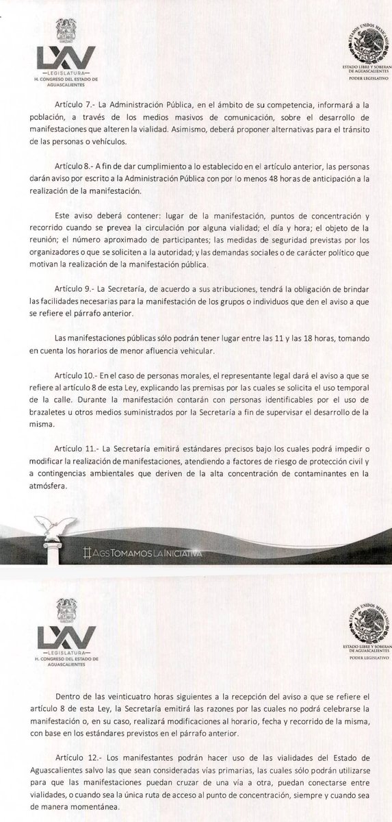 mauags's tweet photo. En #Ags @quiquegalo busca regular las #manifestaciones públicas. Pa empezar hay q pedir permiso...abro hilo @ChumelTorres @lacornetafm @elestaca https://t.co/LJMvB7m2CT