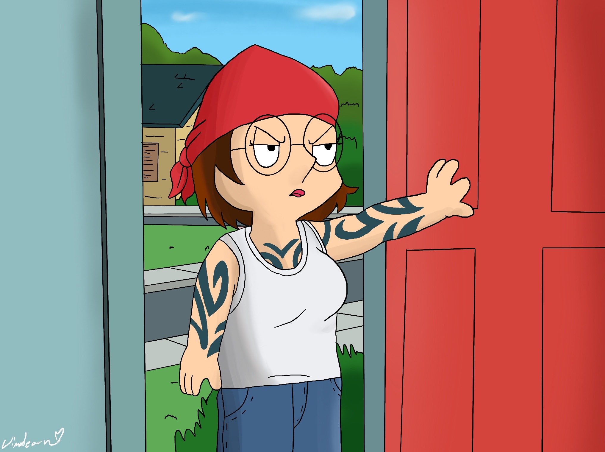 Meg Griffin Redraw.

And happy late birthday to her voice actress, Mila Kunis. 