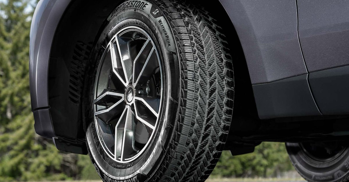 Bridgestone's tweet photo. Up for whatever the road brings. Down for traveling no matter the season. #BridgestoneTires #Weatherpeak