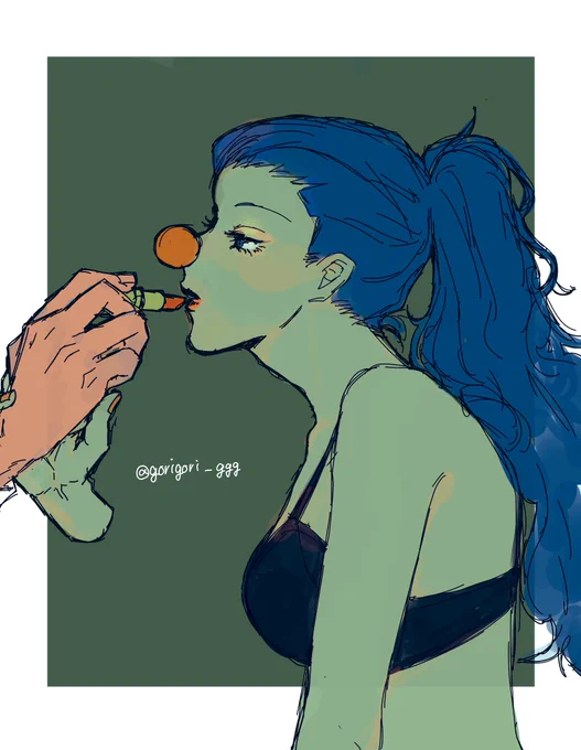 貴方色に/フォロワッサンの見てたら描きたくなってしまって描いたやつ〜!!(すっぴんちゃんです…!)私はシャンバギの民なのでね!!シャンバギと言い張るぞ!! 