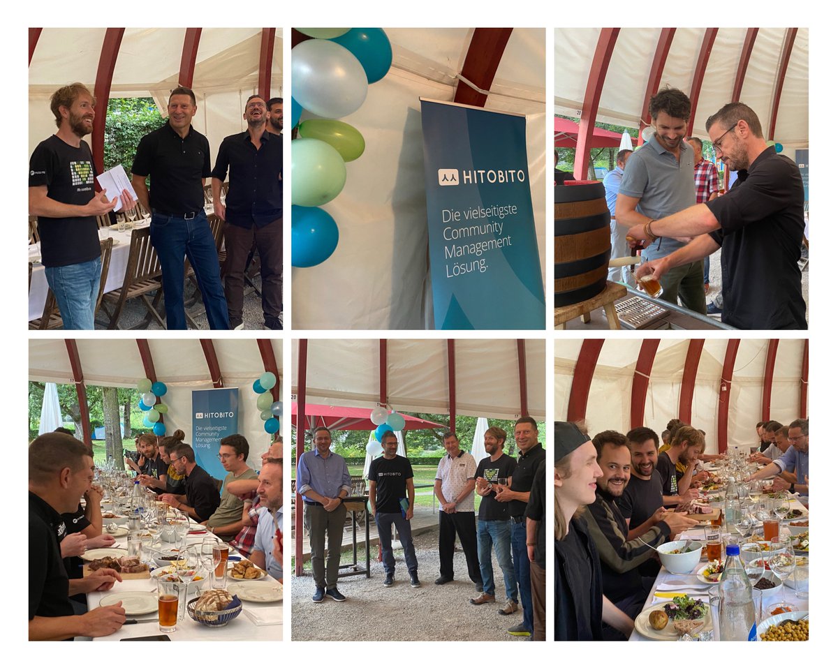 Prickelnde Drinks🍻, saftige Grilladen🥩 und lachende Gesichter😁. Hitobito feiert 10 Jahre Jubiläum und wir feiern mit! 🎉 Vielen Dank an alle Gäste, unsere Kundinnen und Partner für diesen tollen Abend! Let's celebrate! 🍾