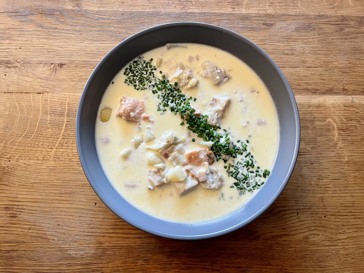 NeophyteCook's tweet photo. Cullen Skink: a tasty fish soup, which always hit the spot. https://t.co/8TKjFTzquv