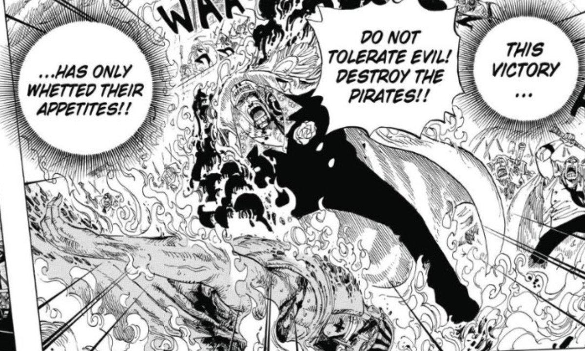 The 3rd possibility along this track of thinking is that it could be one of  the remnants of the Whitebeard Pirates. As @Geo_AW pointed out, it could be  someone like Commander Curiel.