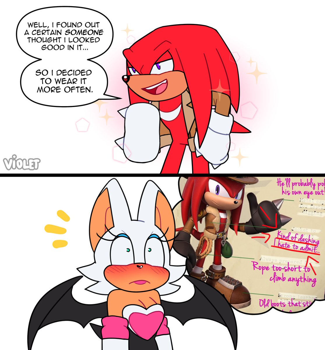 Knuckles got a new look 