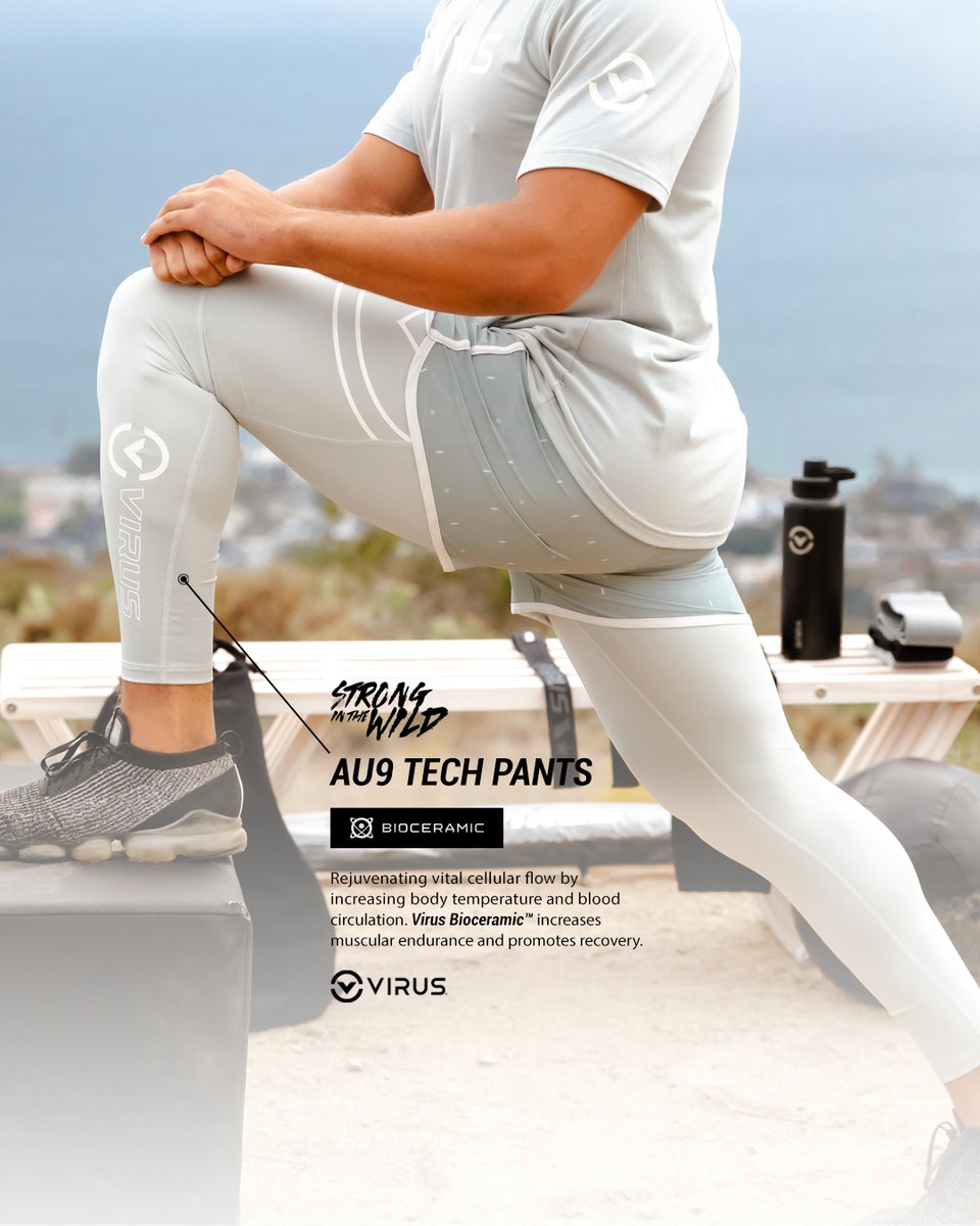 VIRUSintl's tweet photo. Recover stronger and faster with our Bioceramic Au9 Compression Tech Pant. Head on over to the technology page at https://t.co/E2z97N8ZFr to learn more about our state-of-the-art fabric technology. | @virusintl #virusintl #thepassionthatdefinesyou https://t.co/5VPnrs80yJ