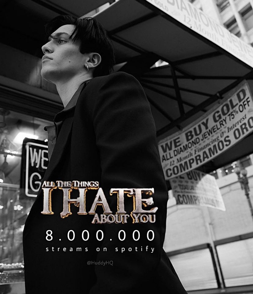 📈| <a href="/xhuddy/">Huddy</a>’s “All the Things I Hate About You” has now surpassed 8 million streams on Spotify.