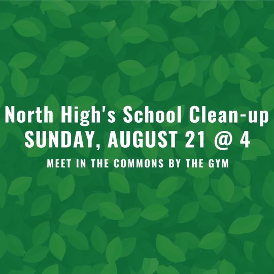 Our School Clean Up Committee has come up with a fun time for everyone! Come join us for a school clean-up to start off the school-year strong!