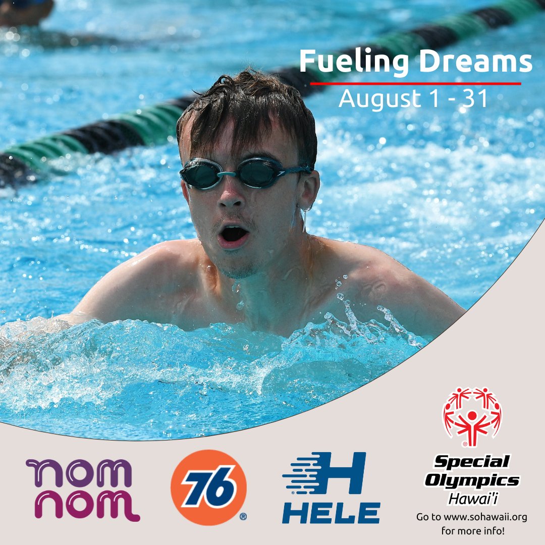 76Hawaii's tweet photo. Fueling Dreams returns for its second time this year to support Special Olympics Hawaii athletes and programs. From now to 8/31/22, visit participating nomnom stores across to make a donation to Special Olympics Hawaii. #fuelingdreams #specialolympicshawaii #sohawaii @sohawaii https://t.co/VIgeGuKoIq