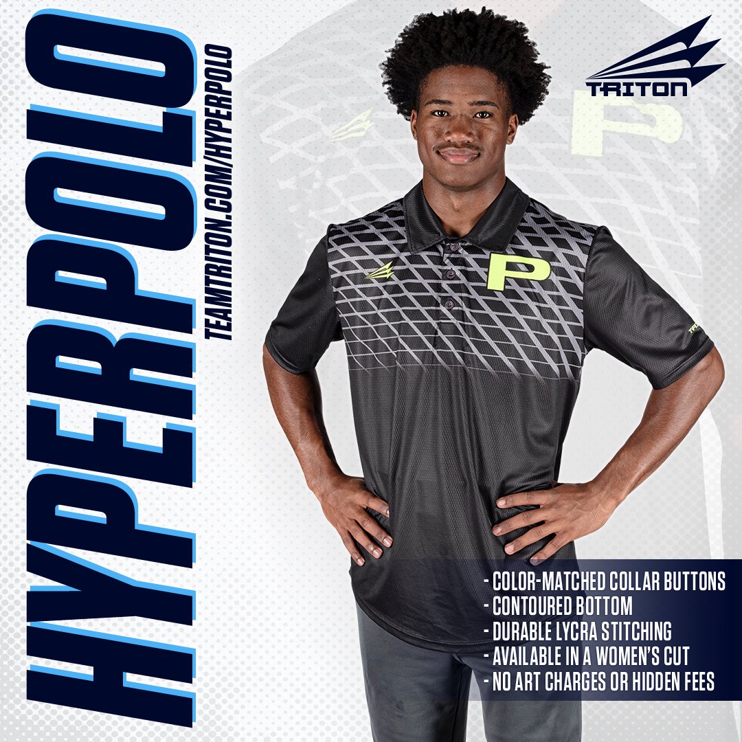 CBJ_Triton's tweet photo. The #Triton HyperPolo is fully customizable with color-matched buttons on HyperDri fabric to create the perfect look, perfect for any situation. The perfect Apparel option. Learn more here. https://t.co/gmgZMG676x
#teamtriton #custombaseballjerseys #baseballjerseydesigns https://t.co/JOtKISW1tU