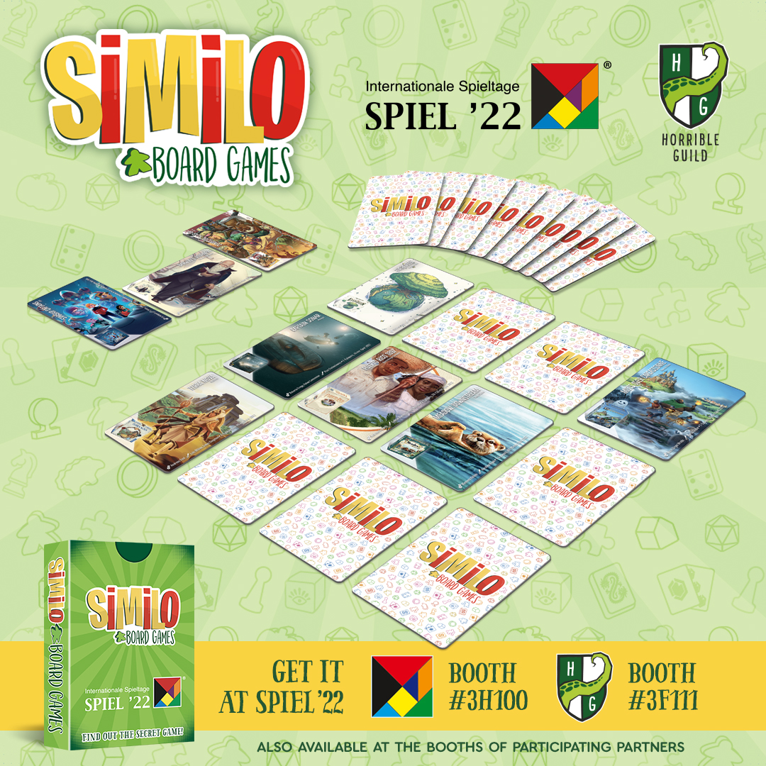 SPIEL_Messe's tweet photo. 🦑This year, don’t miss out on “Similo: Board Games”, a new deck in the Similo series by Horrible Guild
🏜This new deck was created in cooperation with several other publishers and includes many of the new releases of #spiel2022. /2 https://t.co/7hlHEHnZmw