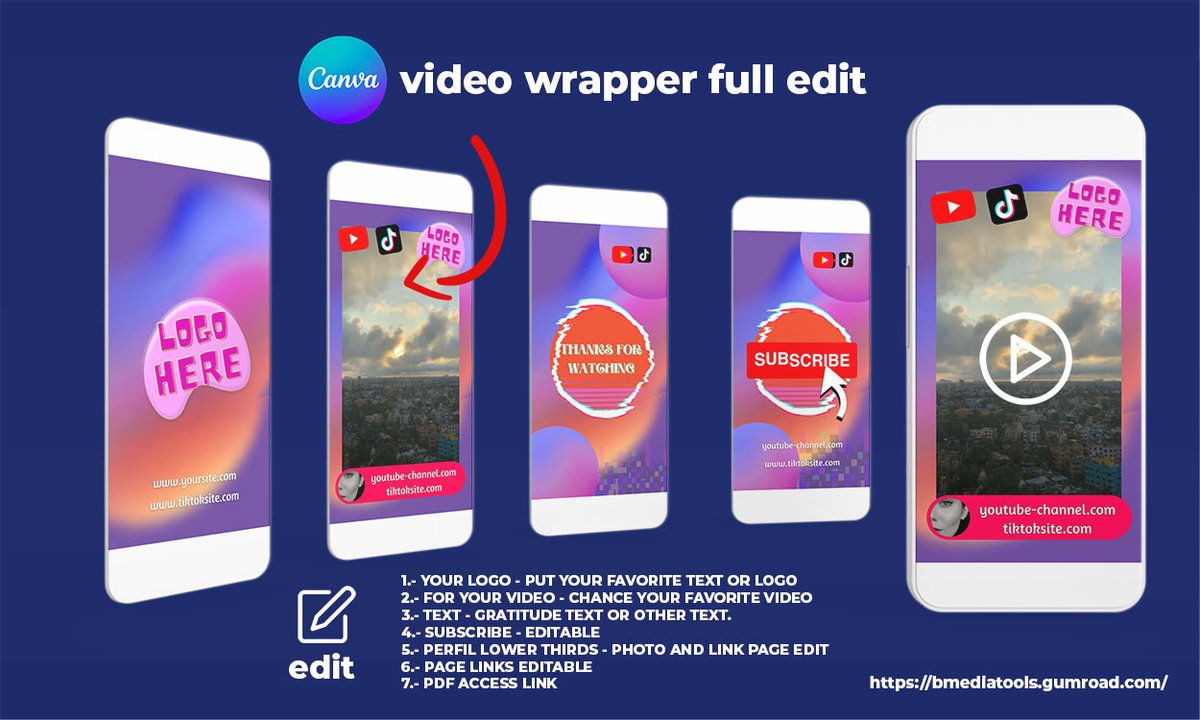 BmediaTools's tweet photo. ✅CONTENEDOR PARA VIDEO | CANVA TEMPLATE https://t.co/tIodeFLFI1 via @YouTube #Canvatemplate #VIDEOS #gumroad https://t.co/5gcHwaQdAK