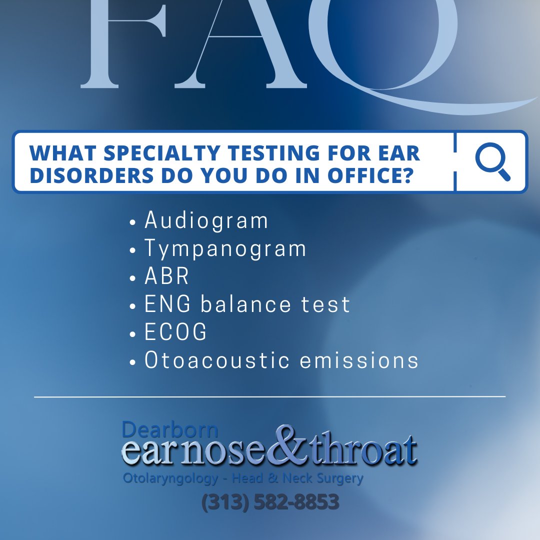 DearbornENT's tweet image. We also offer Hearing Rehabilitation with hearing aids and assistive devices!

Call us today to get started! 

#HearingAids #SpecialtyTesting #HearingDisorders #Hearbetter #Michigan