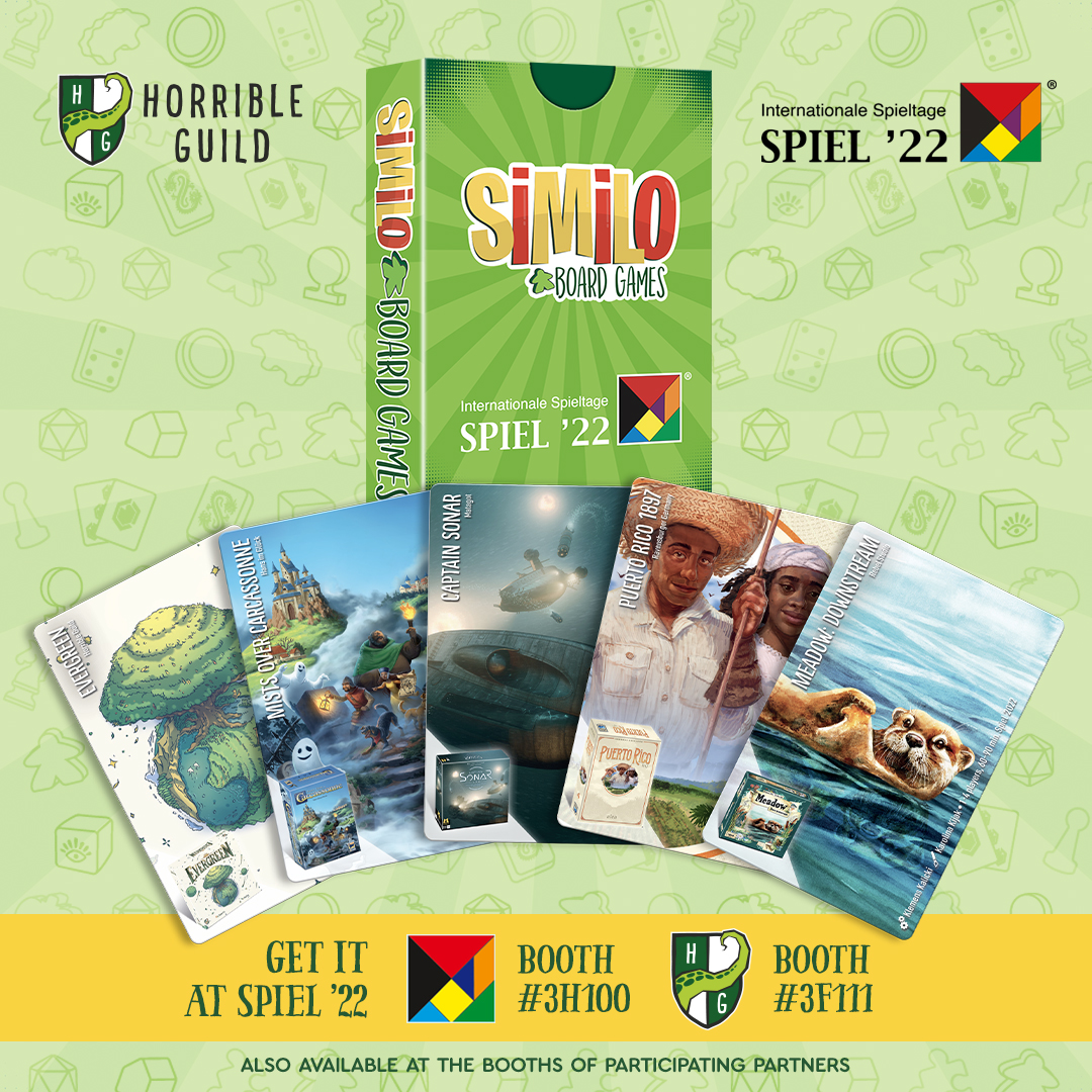 SPIEL_Messe's tweet photo. 🦑This year, don’t miss out on “Similo: Board Games”, a new deck in the Similo series by Horrible Guild
🏜This new deck was created in cooperation with several other publishers and includes many of the new releases of #spiel2022. /2 https://t.co/7hlHEHnZmw