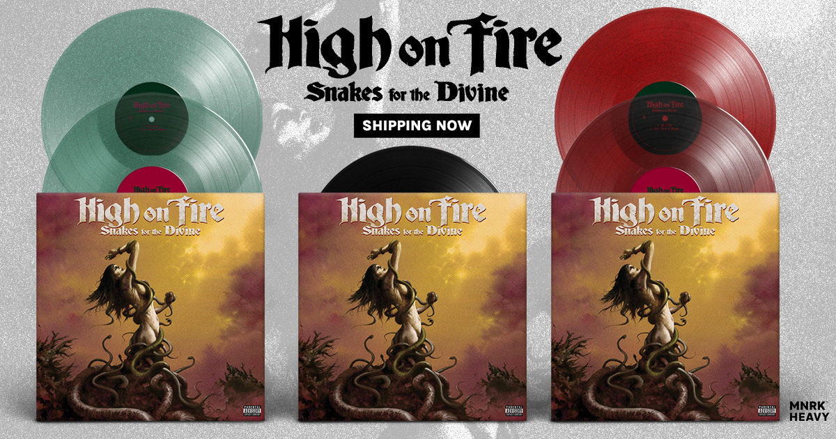 Additional Snakes for the Divine LP colors are back in stock and shipping now! ➡️ highonfire.ffm.to/snakesvinyl