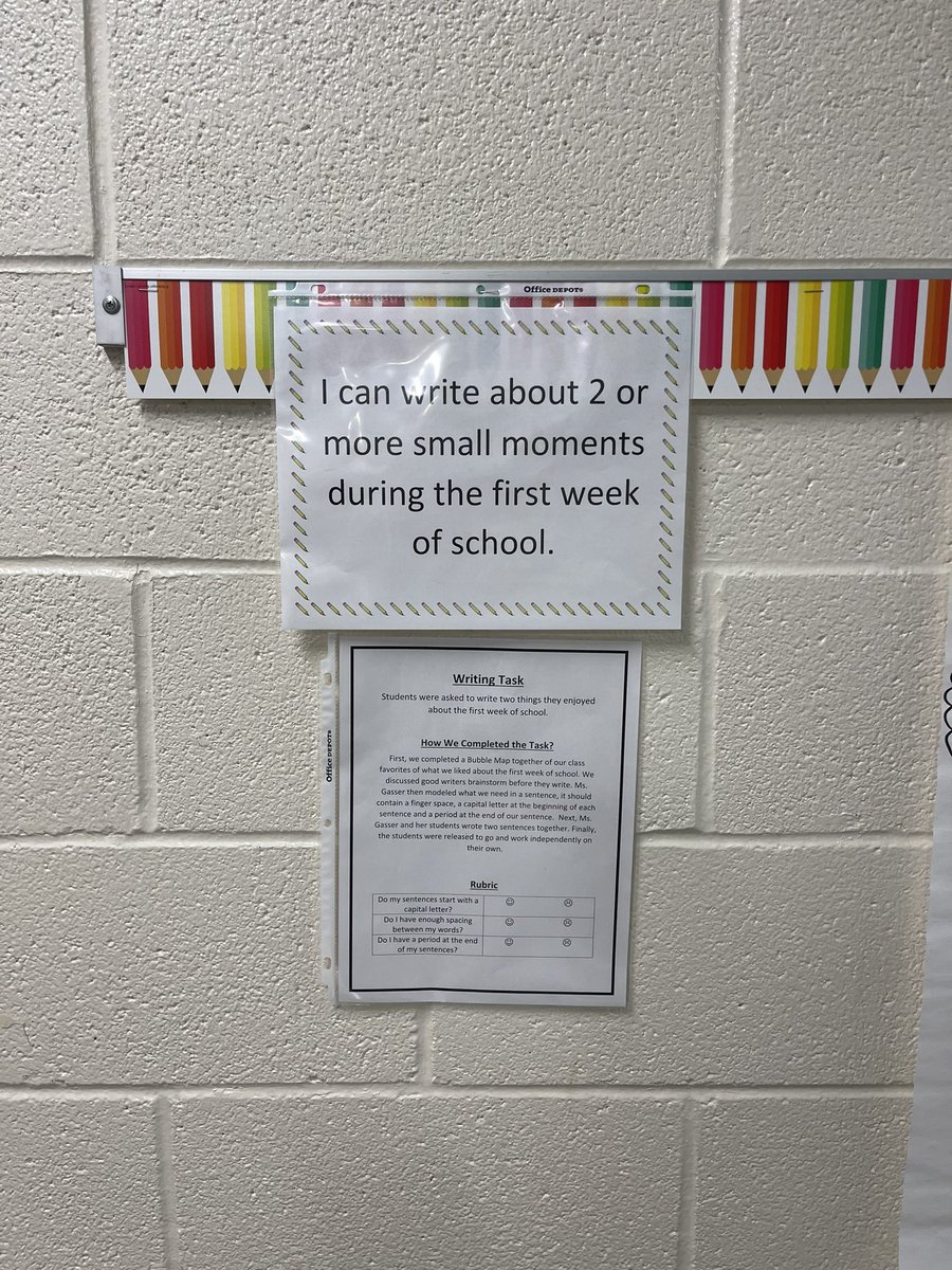 allkidseveryday's tweet photo. My second graders loved writing about 2 or more small moments from the first week of school &amp; I loved introducing our first Thinking Map! This was a great mini lesson on expectations during Writer’s Workshop! @SEstarsR2 @RichlandTwo #premiere https://t.co/rPyy46EyTH