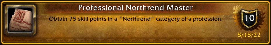 Swat3Sniper's tweet photo. I just earned the [Professional Northrend Master] Achievement! #Warcraft https://t.co/150ftVVaJp