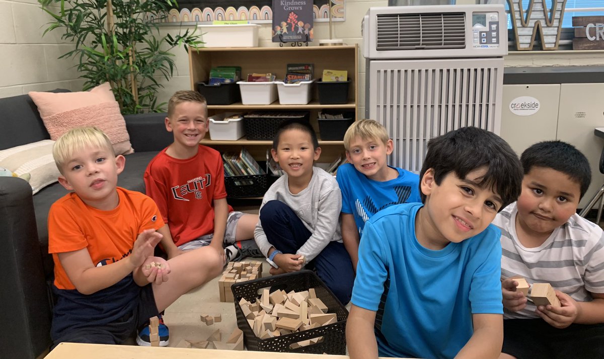 Making new friends and exploring classroom materials.  It was so good to have our whole class together today! <a href="/Creeksidetweet/">Creekside ECS</a> #WEareLakota #NeedToSucceedCECS