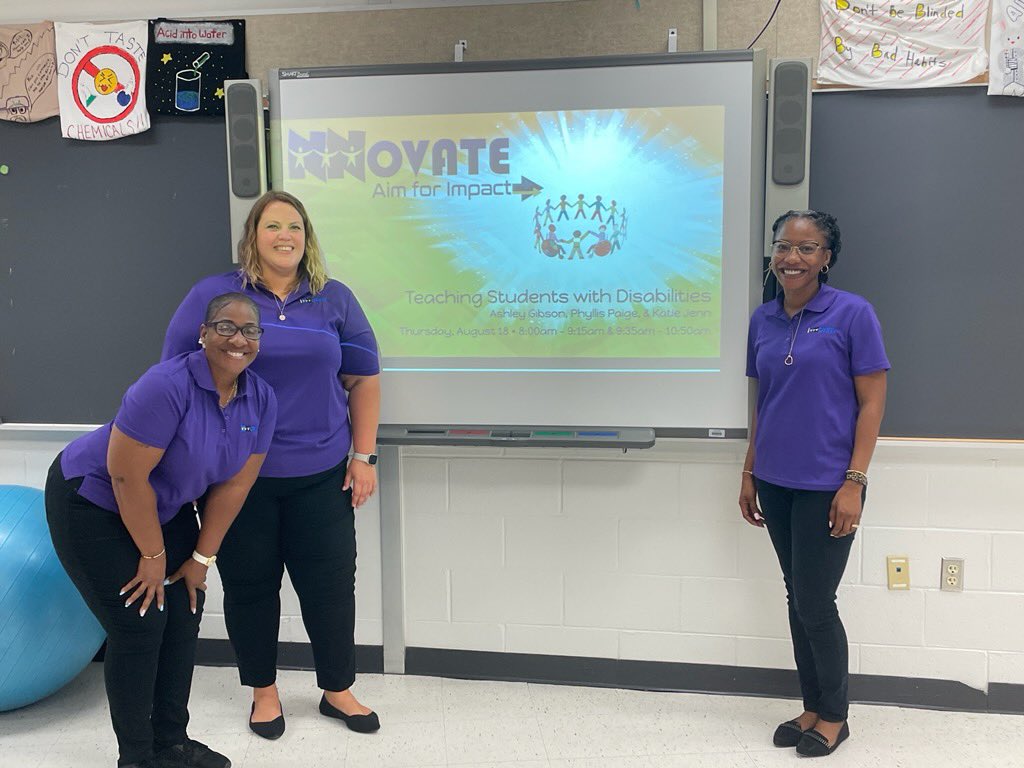 MsKJenn's tweet photo. Today I had the pleasure of presenting on the topic of Teaching Students with Disabilities at our district iNNOVATE conference! #NNPSproud #NNPSLead #innovate2022 #AimForImpact https://t.co/DivZTQVRMw