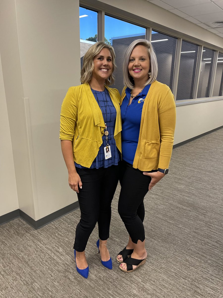 Celebrating 20 years of CCA!
💛💙
New teacher orientation welcomed approximately 200 teachers today!
💙💛
Our elementary team had to kick off the year in style. 
💛💙
This is why I love my job! 
#CCA #cyberlearning #elementaryeducation #assistantprincipal #20yearsStrong