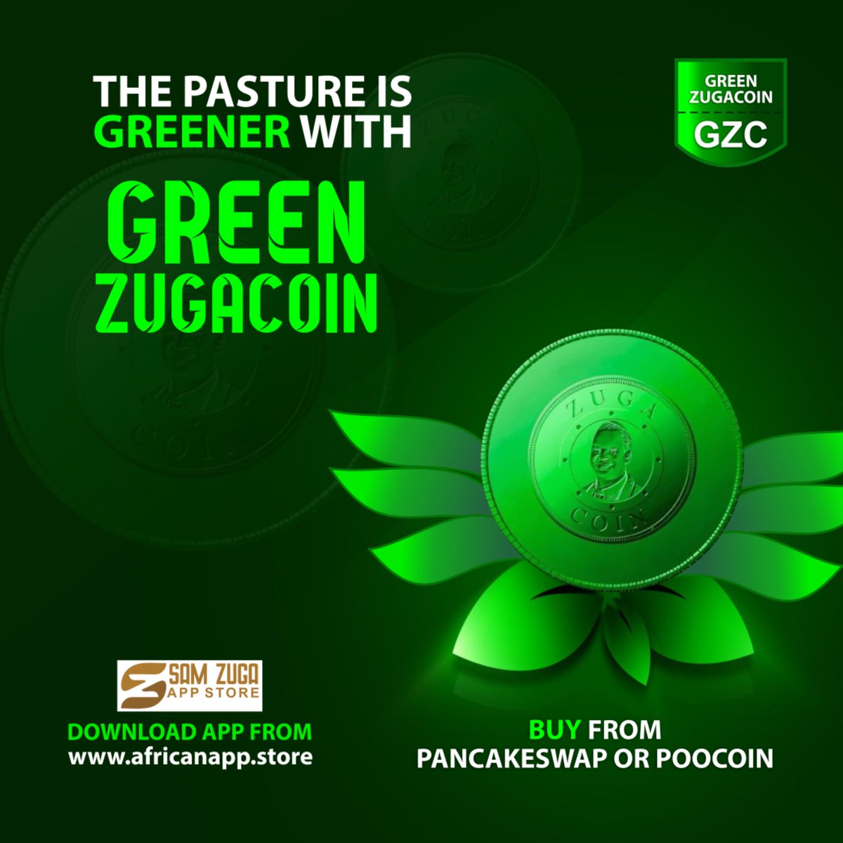 Zugacoin_2020's tweet photo. The Greener pastures you seek for are in Zugacoin ecosystem. Bag more GZC now to secure your future financially in the crypto way. Massive pump loading. #Greenzugacoin #moneyofthefuture #fintech https://t.co/U3JwWfJGjF