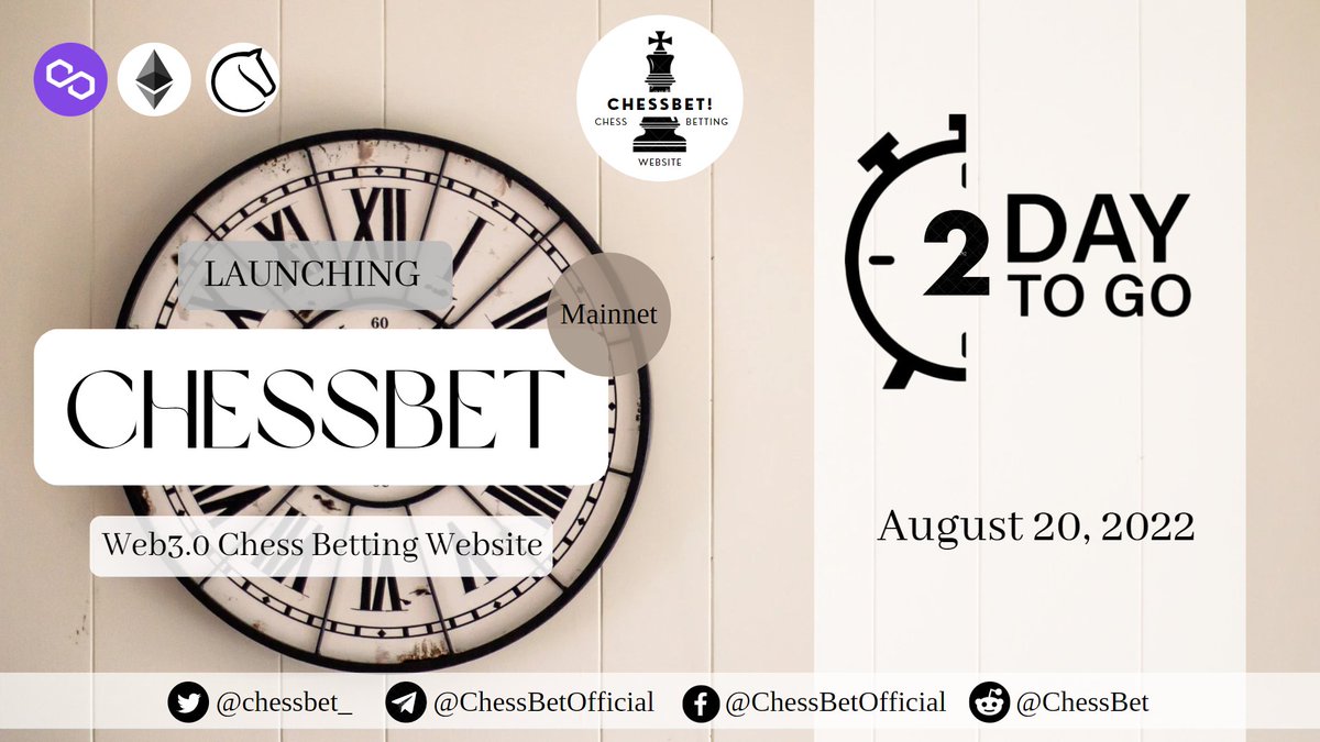 chessbet_'s tweet photo. ALMOST THERE!! 2 days to go https://t.co/f6SUnDoxXW