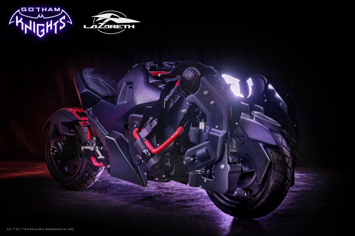 GothamKnights's tweet photo. The Batcycle has come to life and is coming to @gamescom next week! Find us in Hall 9; B-010g-C-019g to get a pic with it. Huge props to Lazareth Motors for their creation! #GothamKnights https://t.co/QbFb9MmvTA