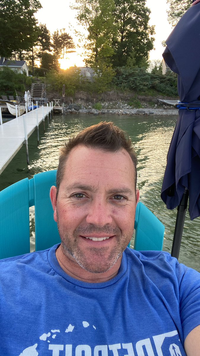 Greetings #MEMSPAchat friends! Elementary principal at <a href="/GlenLakeSchools/">Glen Lake Schools</a> checking in from the dock after an exciting day of planning!