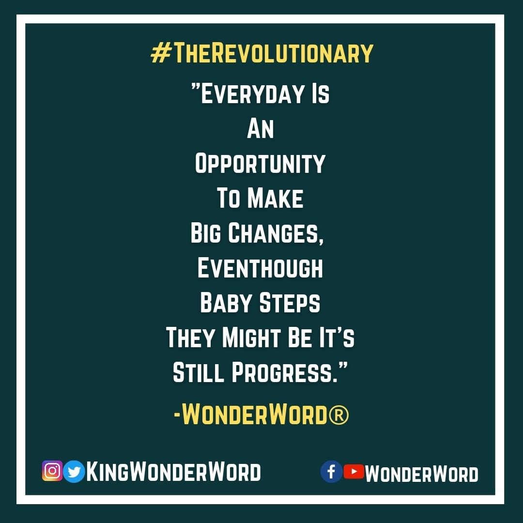 kingwonderword's tweet photo. Today is another day to make those baby steps bring big changes in our lives. Progress is acknowledging the smallest efforts that made a difference those big days. And we're here today because everyday made a difference in us.
#StillProgress
#WonderWord https://t.co/Ji1DESPjw1