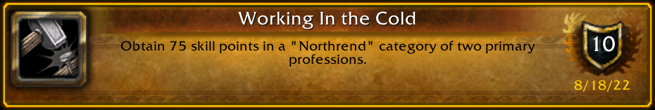 Swat3Sniper's tweet photo. I just earned the [Working In the Cold] Achievement! #Warcraft https://t.co/igpta7mh1I