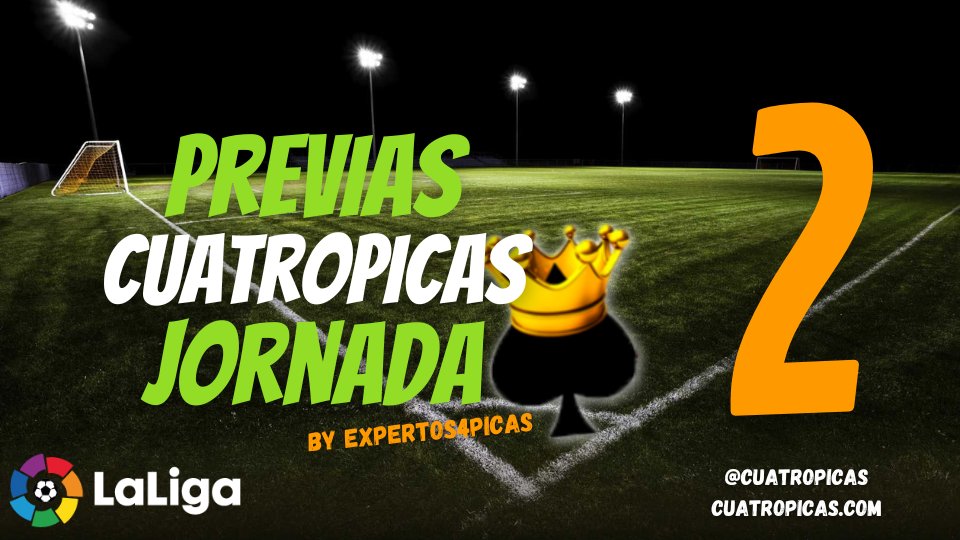 🚨🚨🚨
Recién salida del horno, ya está aquí la Previa de la Jornada 2 🔥🔥

La mejor previa 🚦 de los mejores expertos 👨‍💻👨‍💻 en <a href="/cuatropicas/">Cuatro Picas ♠️</a> !!😍

Cronistas 📊 11 probables 🎯 Recomendados 🔝

Gana 🏆 tu liga con nuestra ayuda 🤓👇🏻

cuatropicas.com/2022/08/19/pre…