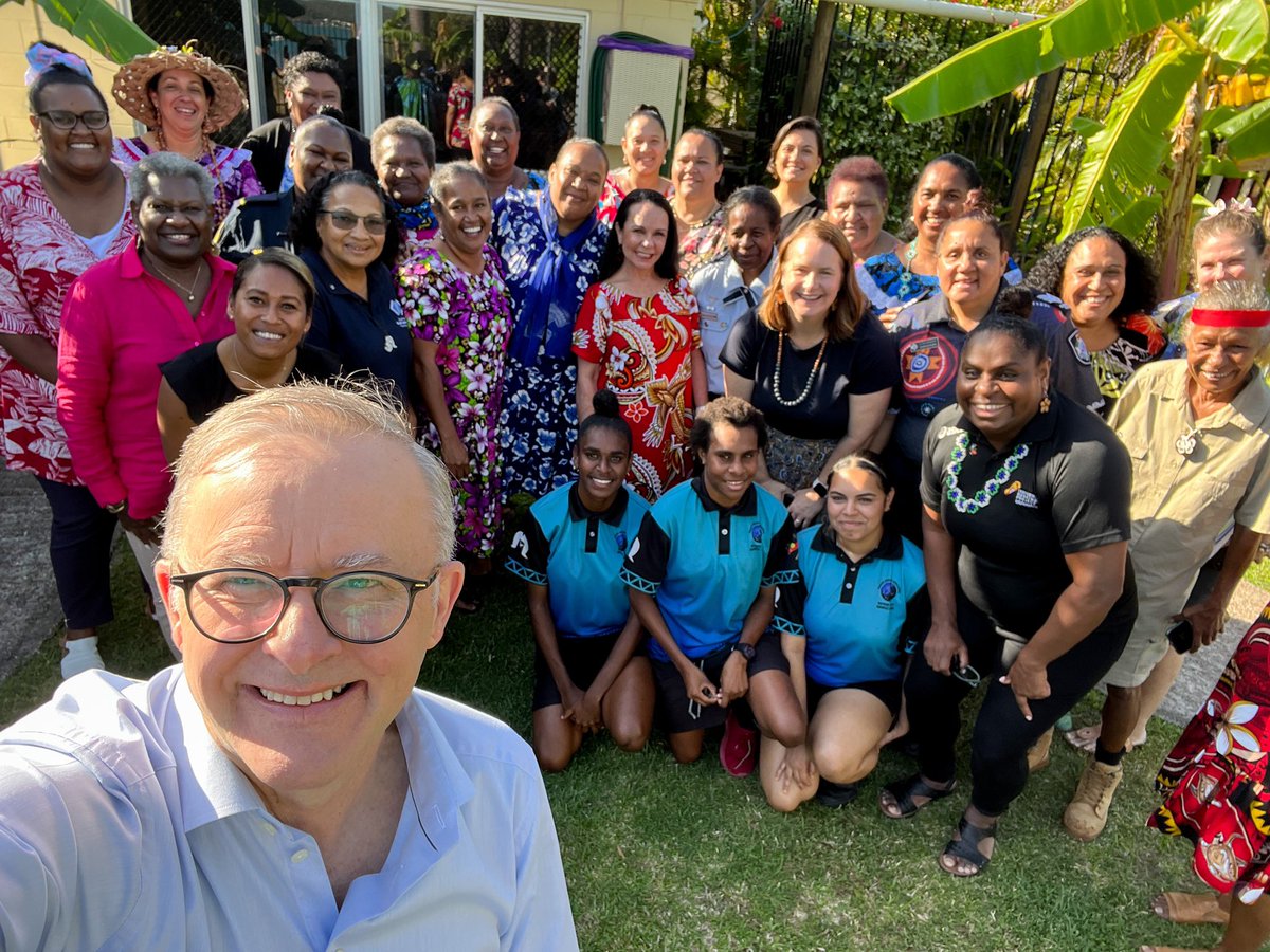 AlboMP's tweet photo. Wonderful to hear from women from across the Torres Strait at the leadership forum this morning on Horn Island. https://t.co/pwqWPVIddj