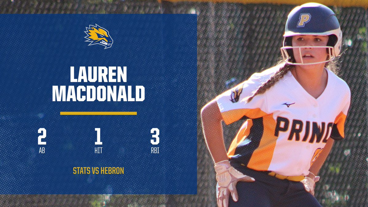 PACSSoftball's tweet photo. Prince win over Hebron
Stat Leaders:
🥎 @baileythrock14 WP: 5IP, 3H, 4K

🥎@LaurenMacd28 1-2, 3RBI
🥎@softball_ap7 1-1, 1RBI, 3BB
🥎@AnnaWilliams464 2-3, 1RBI
🥎@kyleesimmons24 2-3, 1RBI, SB
🥎@avandagriff12 2-4, 1RBI, 3SB
🥎 @ellaoz05 1-3, 1RBI, 2B
🥎 @tayylor_thomass 3BB, 3RBI https://t.co/9Th1G9GU4A
