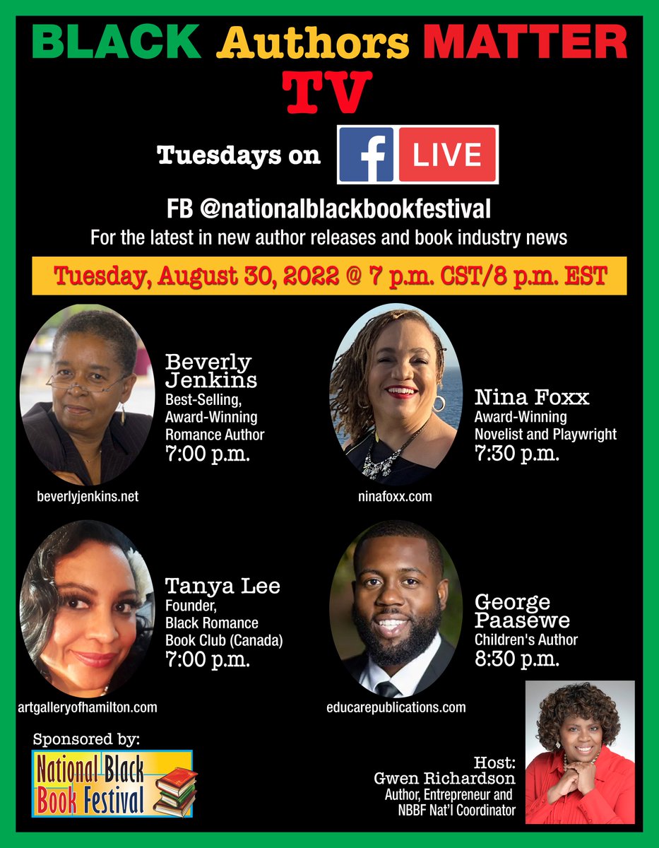 authorMsBev's tweet image. A girl is BUSY.  Thanking Gwen Richardson for the invite. Please join us if you can.