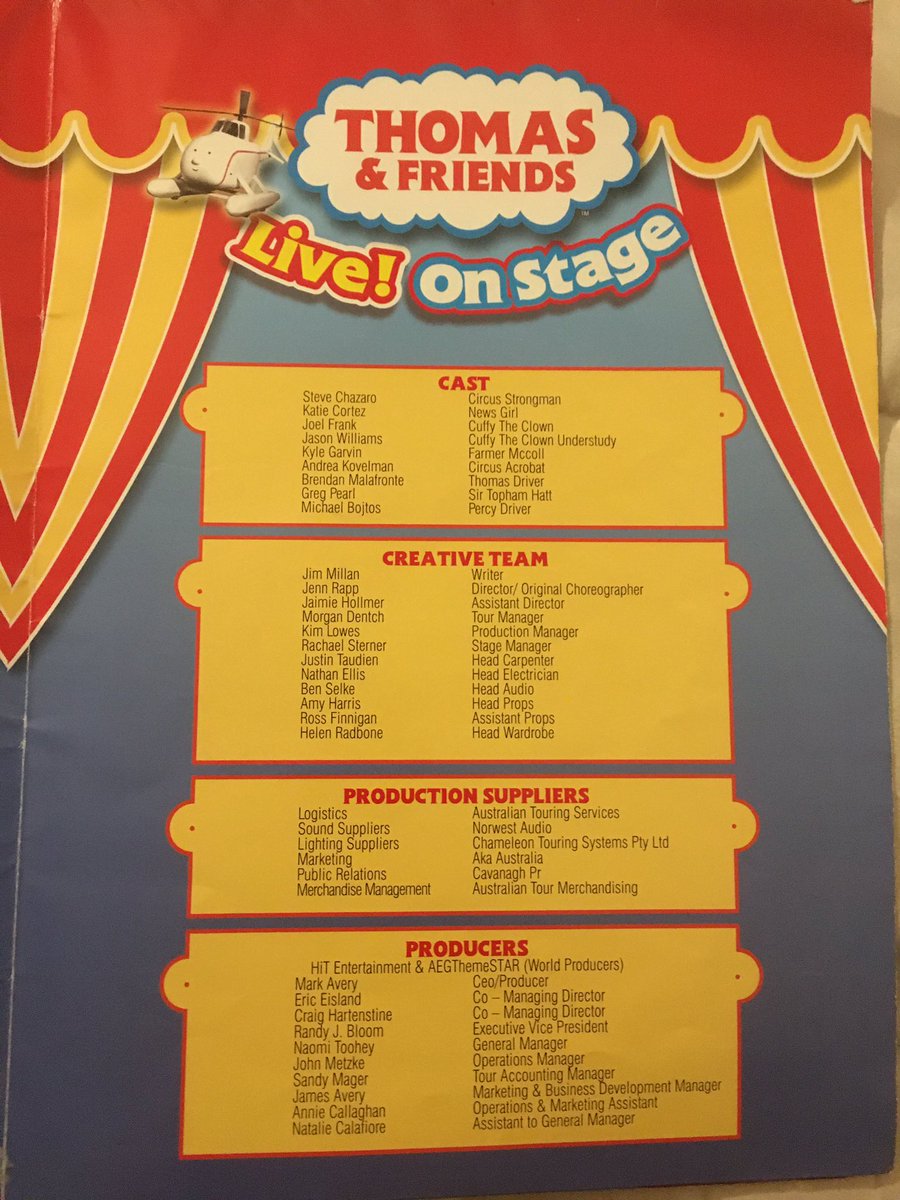 Another cool piece from my collection. In 2009, I went to Sydney to see this Thomas stage show. At the age of 10-11 (can’t remember) I wasn’t sure what to expect but despite being the oldest kid there… I loved it. It was a very special experience for me.