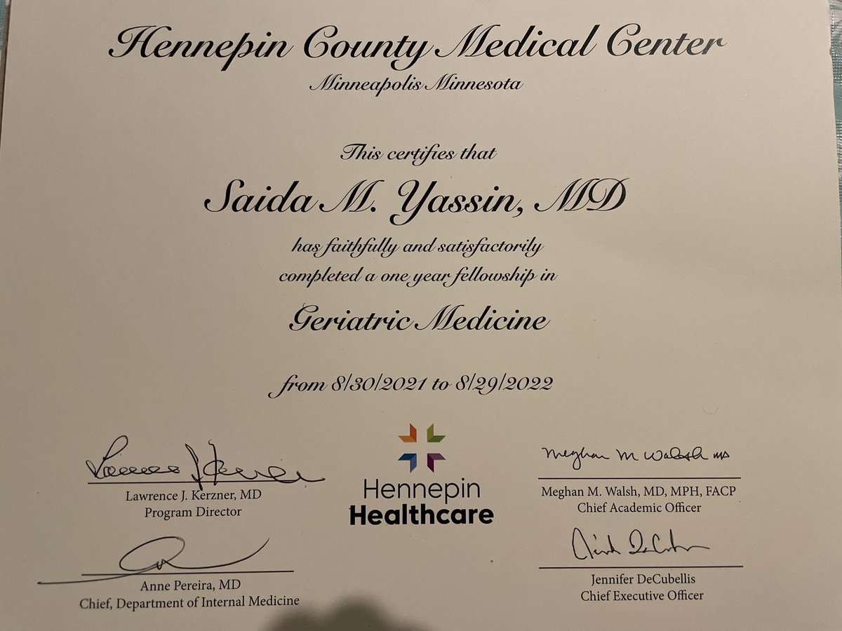 Saida Yassin, MD (@saidamy2) on Twitter photo Attended my graduation dinner hosted by <a href="/hcmcim/">HCMCIM</a> #Mentors marking the completion of my #Geriatric #Fellowship. Thank you <a href="/HennepinHC/">Hennepin Healthcare</a> <a href="/HennepinHC_GME/">Hennepin Healthcare GME</a> for the opportunity to learn,grow and serve our #Mn #Seniors. #InternalMedicine #Primarycare #Classof2022 #MedTwitter #DEI #IMG Attended my graduation dinner hosted by <a href="/hcmcim/">HCMCIM</a> #Mentors marking the completion of my #Geriatric #Fellowship. Thank you <a href="/HennepinHC/">Hennepin Healthcare</a> <a href="/HennepinHC_GME/">Hennepin Healthcare GME</a> for the opportunity to learn,grow and serve our #Mn #Seniors. #InternalMedicine #Primarycare #Classof2022 #MedTwitter #DEI #IMG