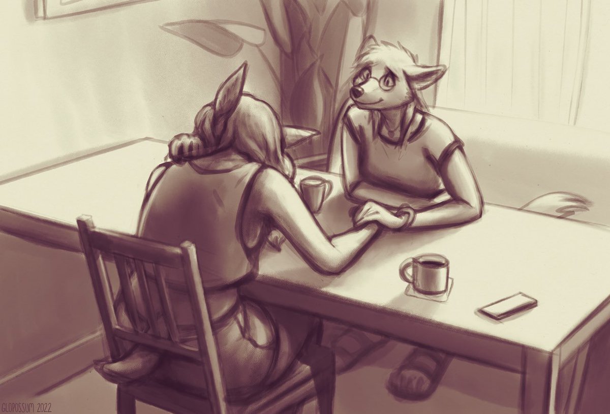 Glopossum's tweet photo. coffee talk https://t.co/OcFsaTFfgl