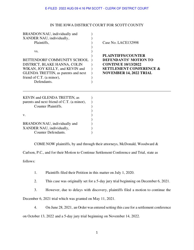 ProtectRegina's tweet photo. TRIAL UPDATE: Brandon Nau's lawyers have been unable to depose @joykelly05 &amp; other defendants because Bett schools hasn't turned over emails in discovery. The lawsuit is over 2 years old!

Why is Joy Kelly stalling?

Is she afraid to testify under oath?

What is in those emails? https://t.co/P0wjmQKUPE