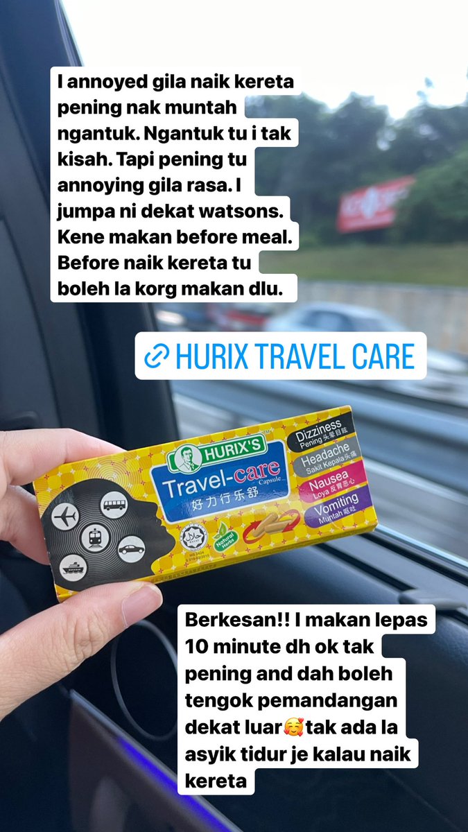 ketengahketepi's tweet photo. Guys i jumpa ni dekat watsons. Berkesan ya. Dia punya keberkesanan tu cepat betul. Finally i tak tidur je sepanjang perjalanan https://t.co/uJ7P7Wtn43