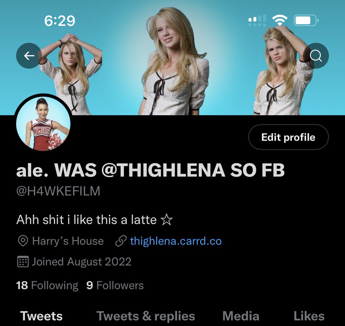 thighlena's tweet photo. haaii frends i am moving accounts!! i’ll be following y’all to keep being moots but i’ll be @H4WKEFILM SO FOLLOW BACK😑 be fkn real pllss DONT LET ME FLOP. Anyway goodbai 😊⭐️ https://t.co/lsrNKtam0m